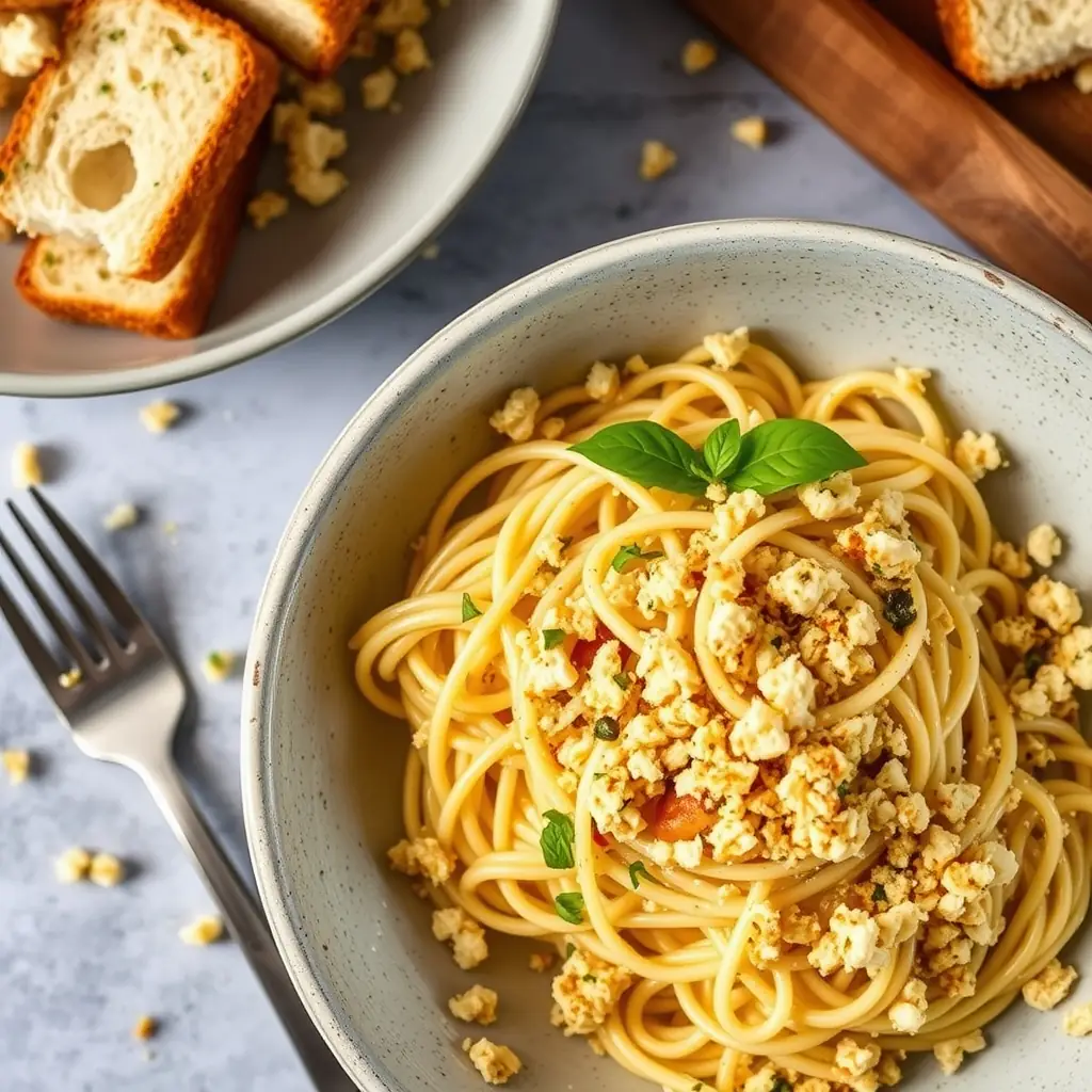 Garlic Butter Breadcrumbs for Crunch