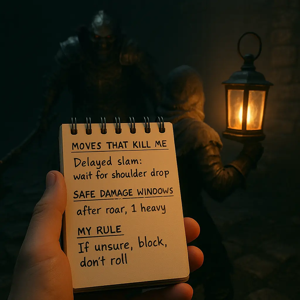 Make a 10-minute boss notebook, not a full walkthrough